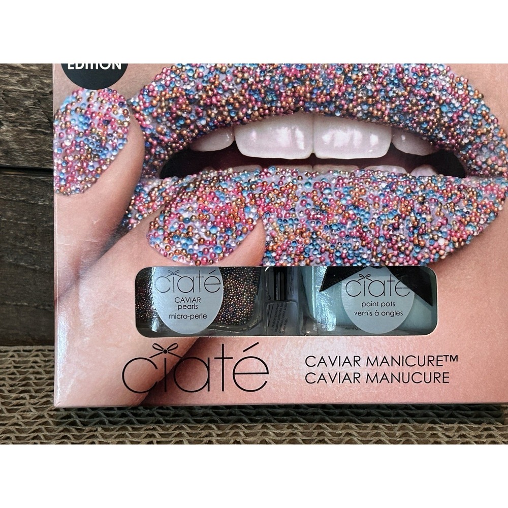 CIATÉ Ciate‎ Caviar Manicure Set ~ Pearls & Paint Point Nail Set New in Box